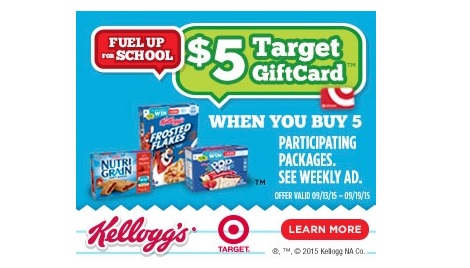 Free Target Gift Card wyb Kellogg's Products
