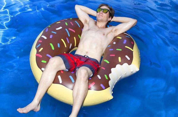Chocolate Donut Pool Float
