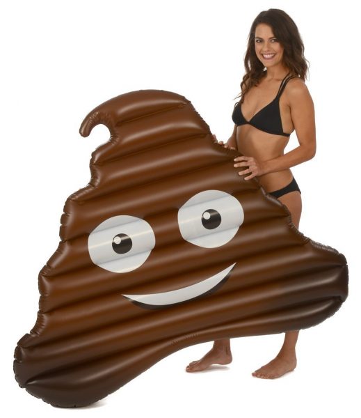 Emoji Poop Pool Floating Raft