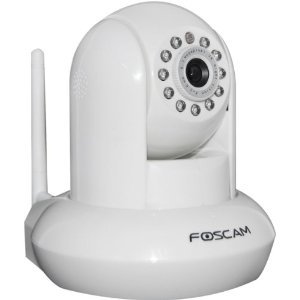 Foscam FI8910W Pan & Tilt IP Network Camera - white
