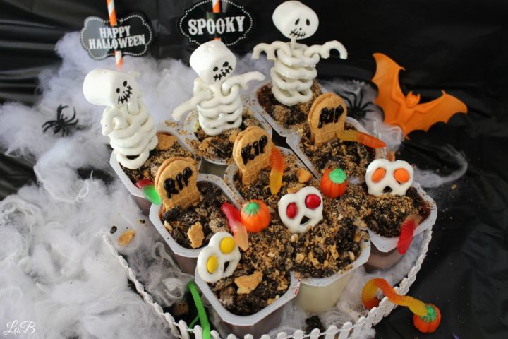 Snack Pack Pudding Cup Graveyard Treat