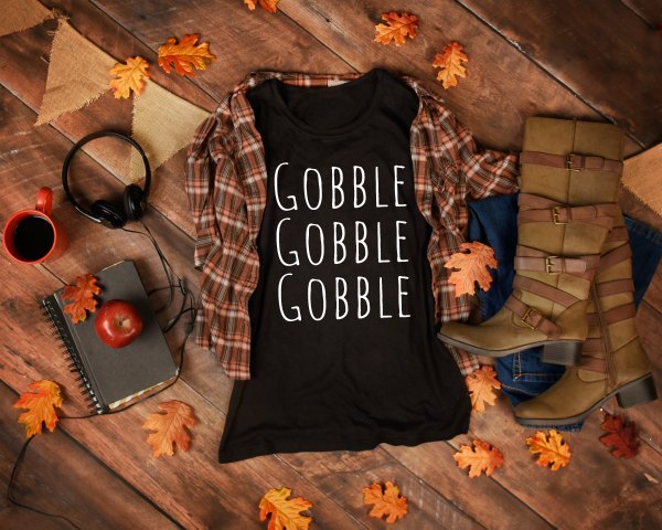 Gobble Gobble Gobble T Shirt for Thanksgiving or Turkey Day!